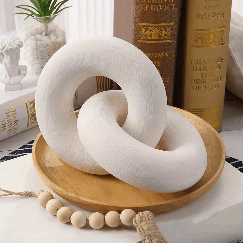 3 Link Chain Link Decor Decorative Chain Knot for Tray Table Decor