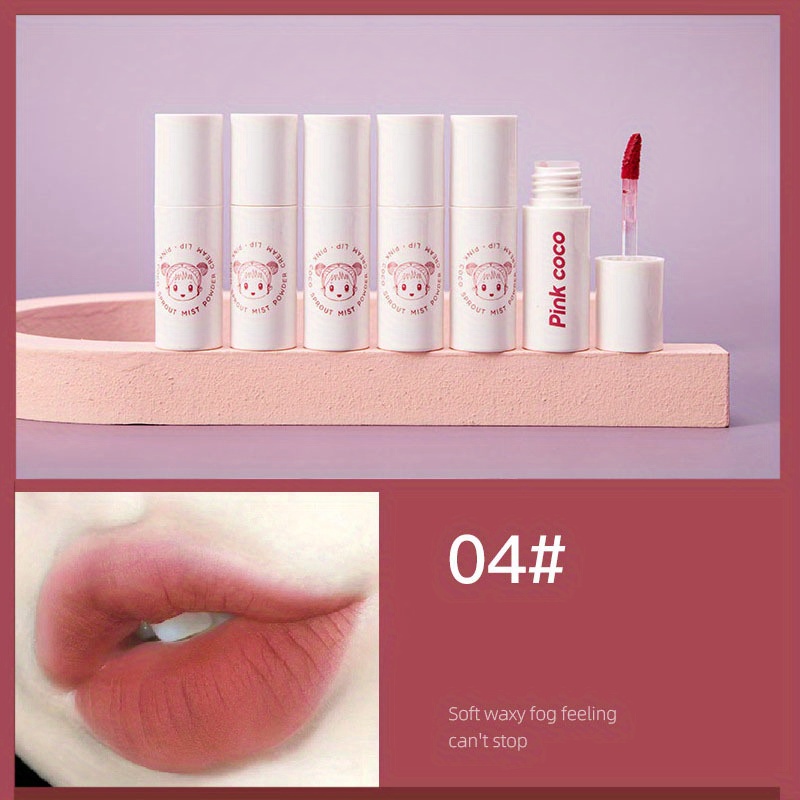 Soft Fleece Mist Lip Glaze Matte Lipstick Non Fading Non Stick Cup