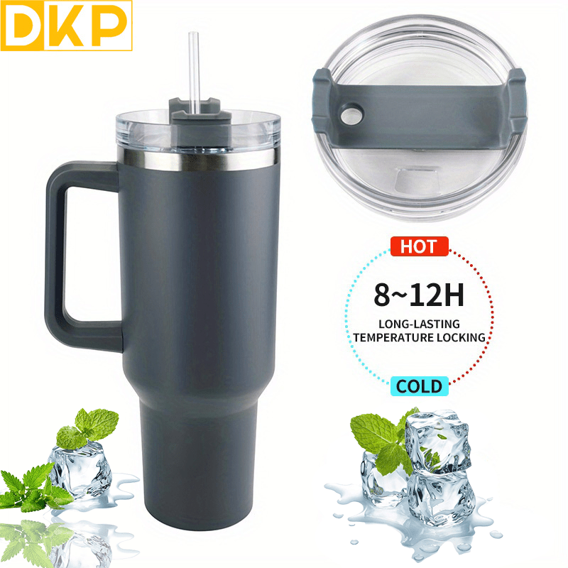 40 oz Tumbler With Handle and Straw Lid Insulated Stainless Steel Water  Bottle