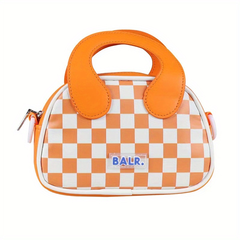 Girls Plaid Handbag Casual Shoulder Bag