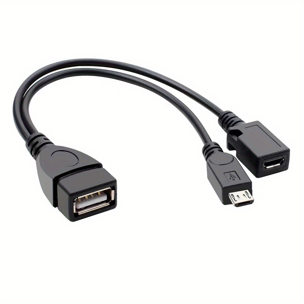 OTG câble adaptateur USB A 2.0 femelle vers Micro B mâle Converter