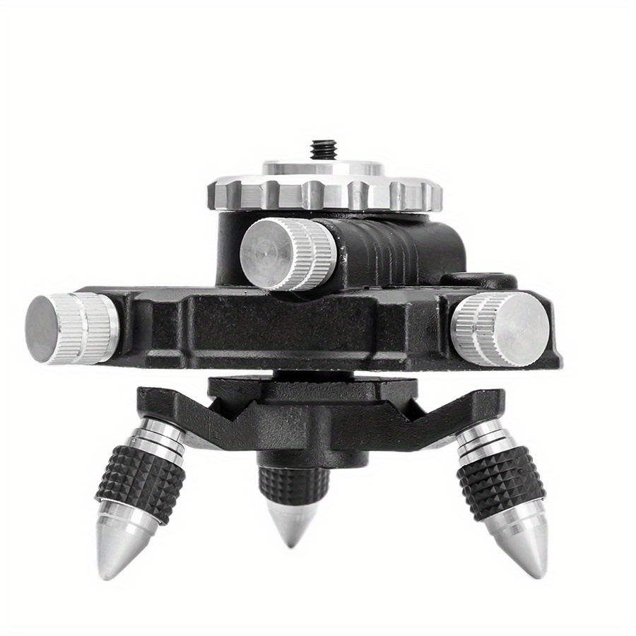 upgrade your laser level with this 360 degree rotating metal tripod adapter