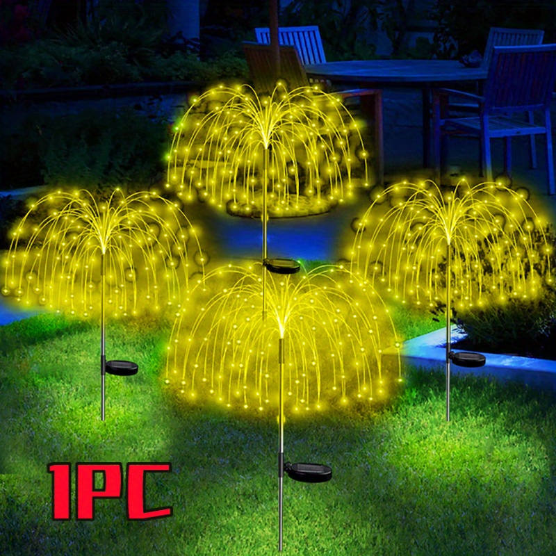 Outdoor Solar Firework Light Waterproof Solar Garden - Temu