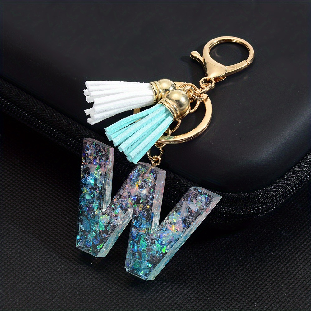 Single Letter/Initial Resin Keychain – KayZee Designs