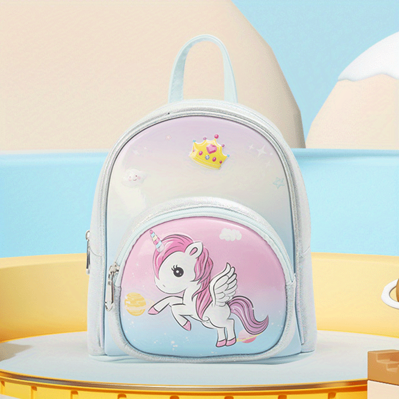 Unicorn Pattern Backpack for Kindergarten Princess Girls