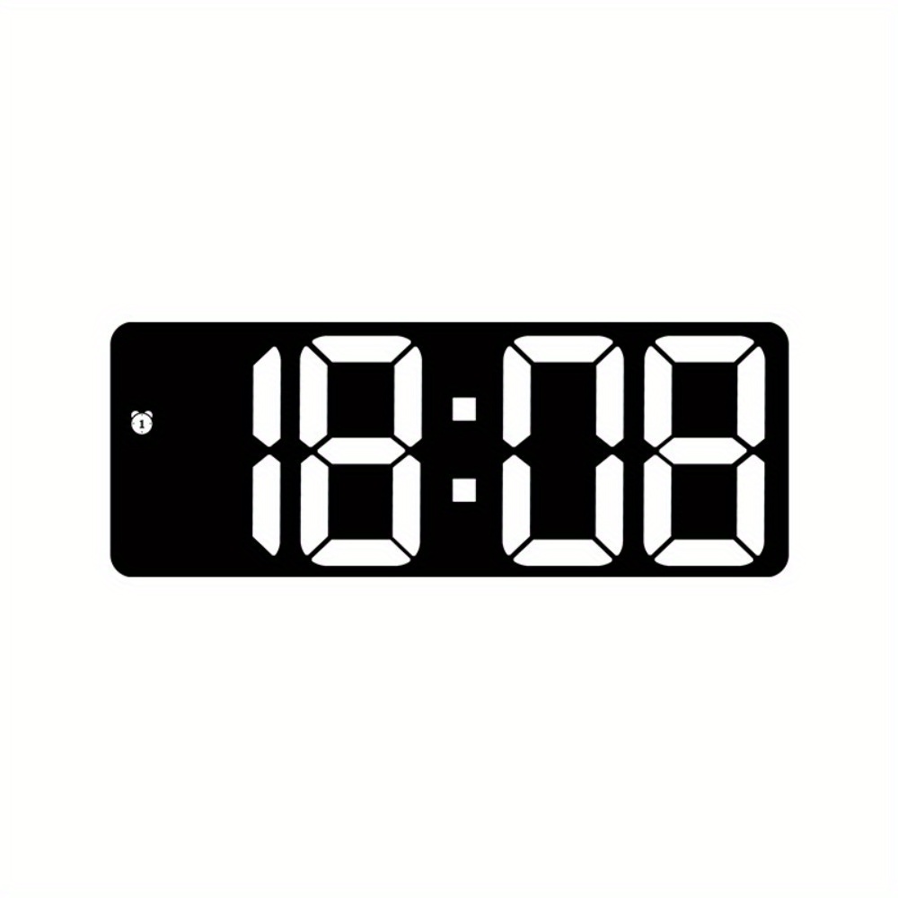 1pc Reloj Despertador Digital Control Voz, Fecha Temp Modo Nocturno Snooze  Reloj Mesa, Función Anti-disturbios 12/24h Relojes Led Electrónicos (  Batería No Incluida) - Hogar Cocina - Temu