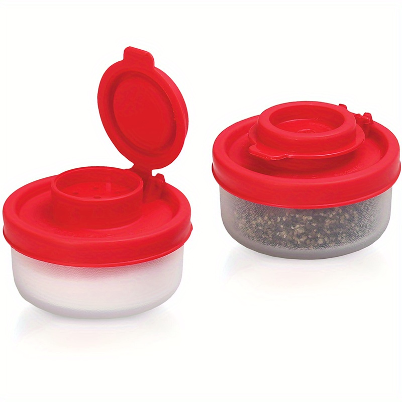 Tupperware Spice Shakers Set of 4 Large Red Seals