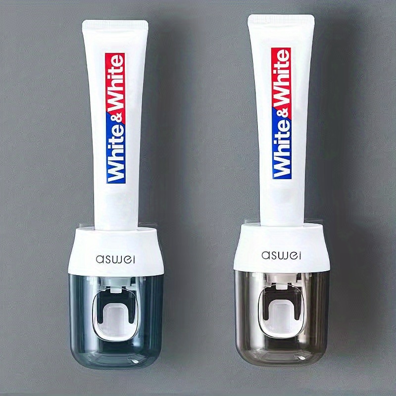 Dispensador automático de cepillos de dientes para montaje en pared,  exprimidor de pasta de dientes y soporte para cepillos de dientes para  niños, uso