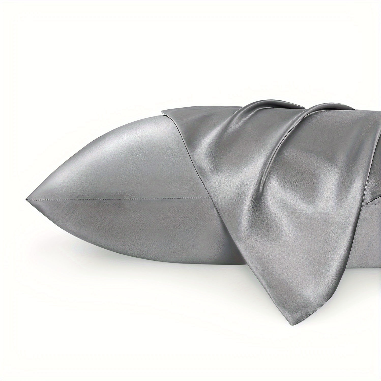 2pcs Satin Pillowcase Soft Pillow Case Envelope Closure Living Room Home Decor