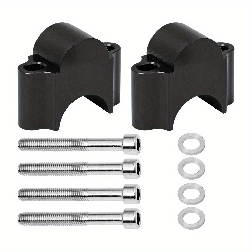 TEMU Motorcycle Handlebar Riser Bar Mount Handle Clamp 28mm 1 1/8