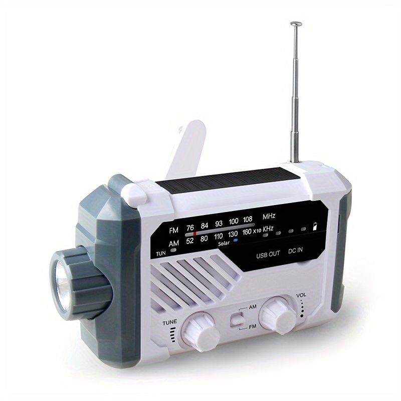 AM FM SW1 SW2 Radio multibanda Radio de emergencia multifuncional para  exteriores Radio ligera con manivela de mano con energía solar Hugtrwg  Nuevos Originales