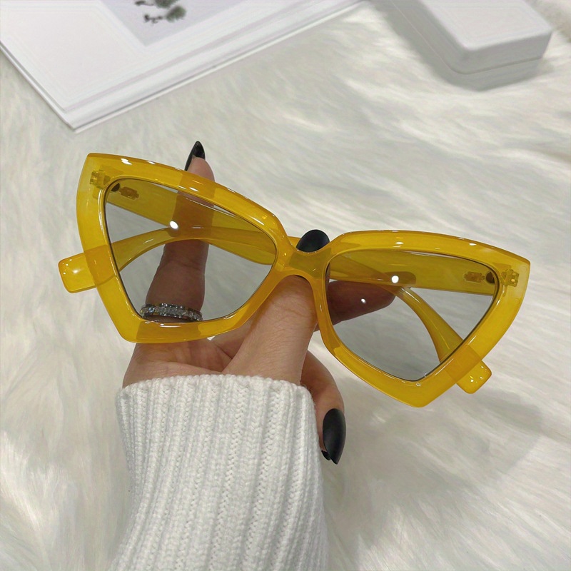 Y2K Triangle Cat Eye Sunglasses UV400 Sun Shades