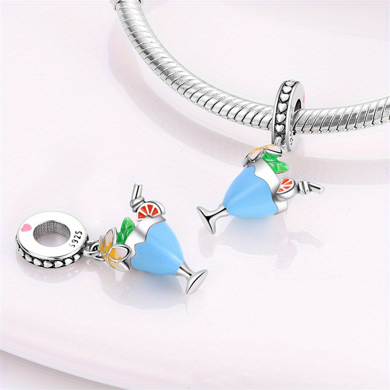 Simple Coffe Cup Etc Shaped Charms Pendants Silver Plated - Temu