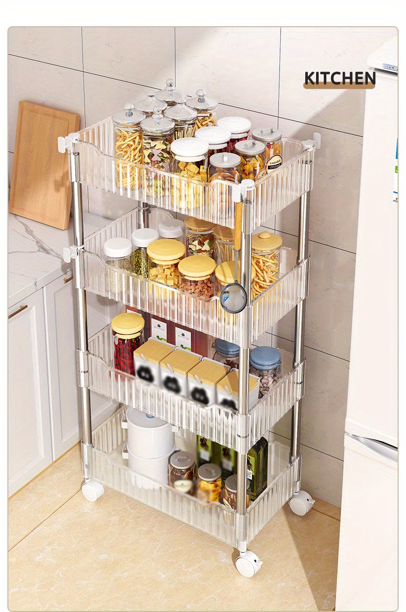 Storage Small Cart Pantry Organizer And Storage Rack - Temu