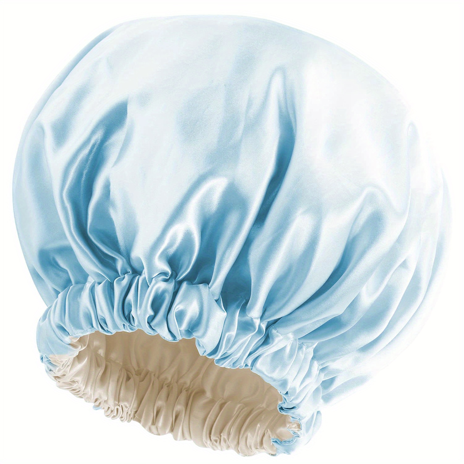 Bonnet de sommeil doublé en satin soyeux pour hommes et femmes, rester sur  toute la nuit, couverture ronde, bonnet souple pour la protection des  cheveux bouclés - AliExpress