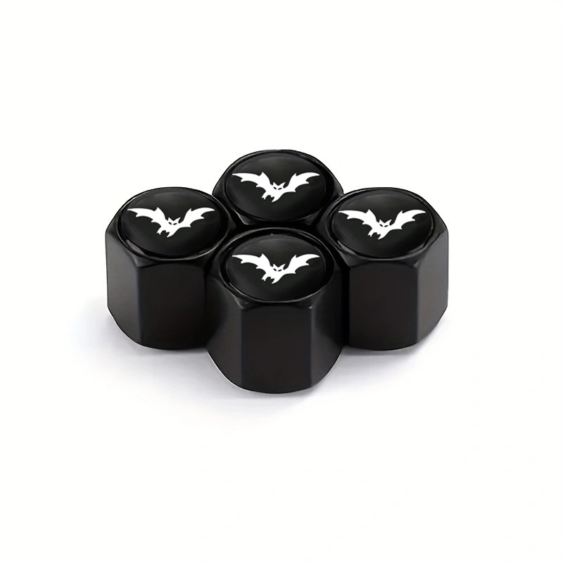 Your Vehicle With Spooky Bat Vampires Tire Valve Caps!