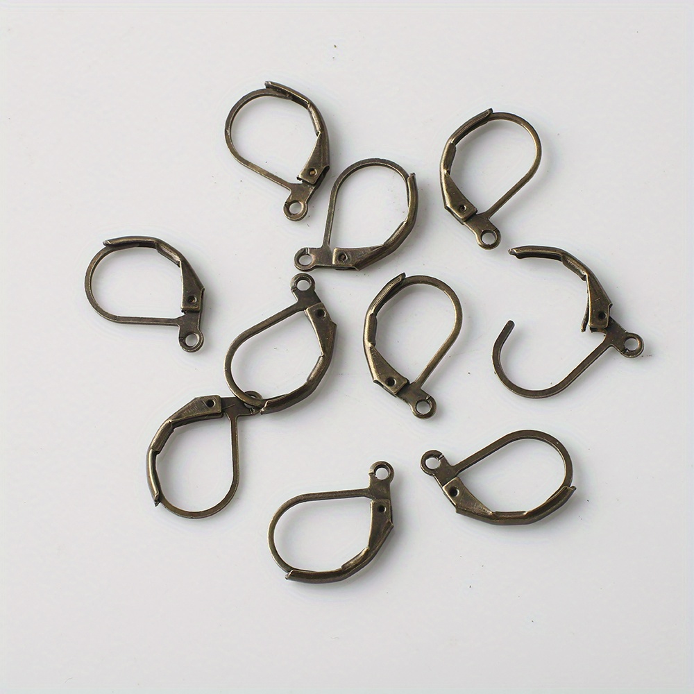 1000 Pack earrings silver backing leverback ear hooks clasp findings bulk
