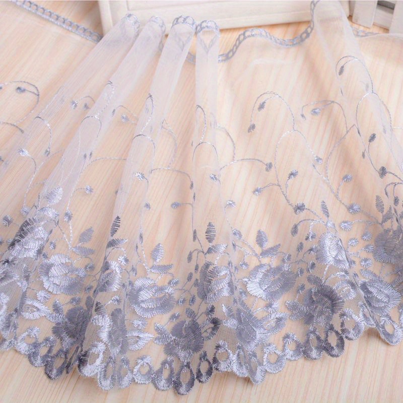  Irisfaabric Sewing Accessory Diamond Lattice Mesh Fabric  Clothes Fluffy Skirt Children's Dress Skirt Fabric Curtains Reception Table  Layout RS2662-2meters Length - Sewing DIY Making and DIY Crafts