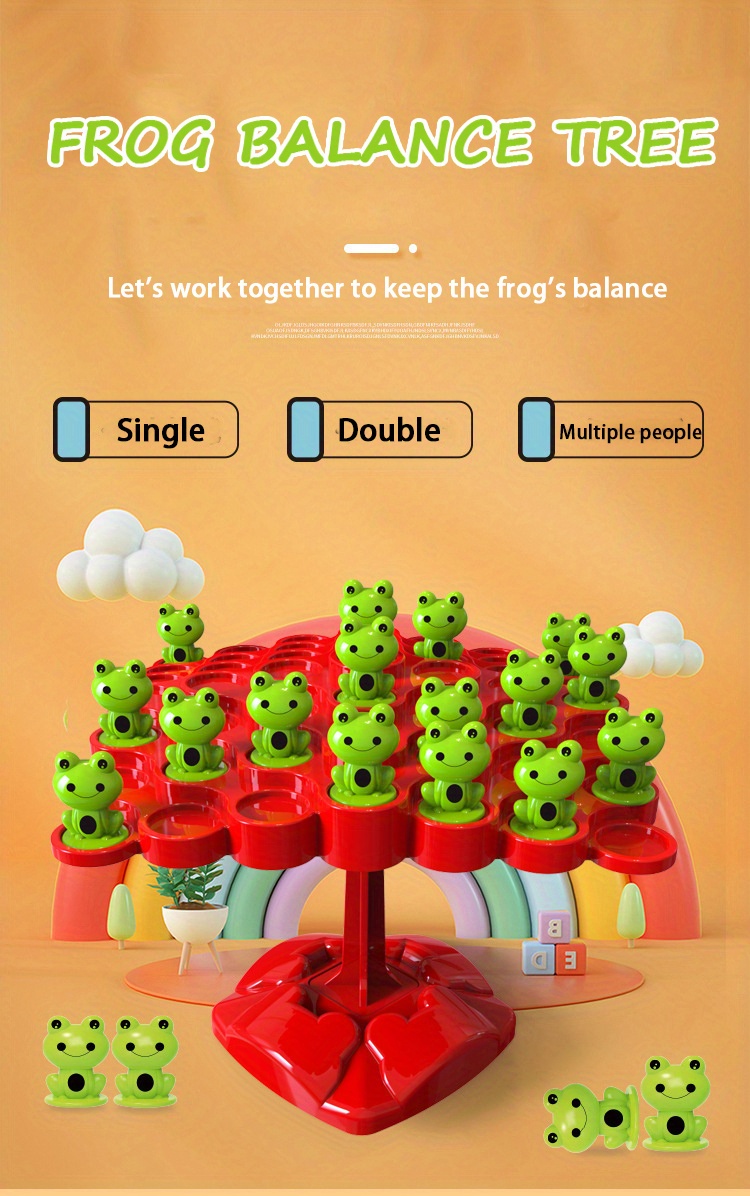 Jeu De Plateau De Puzzle Pour Enfants Frog Balance Tree, Arbre D