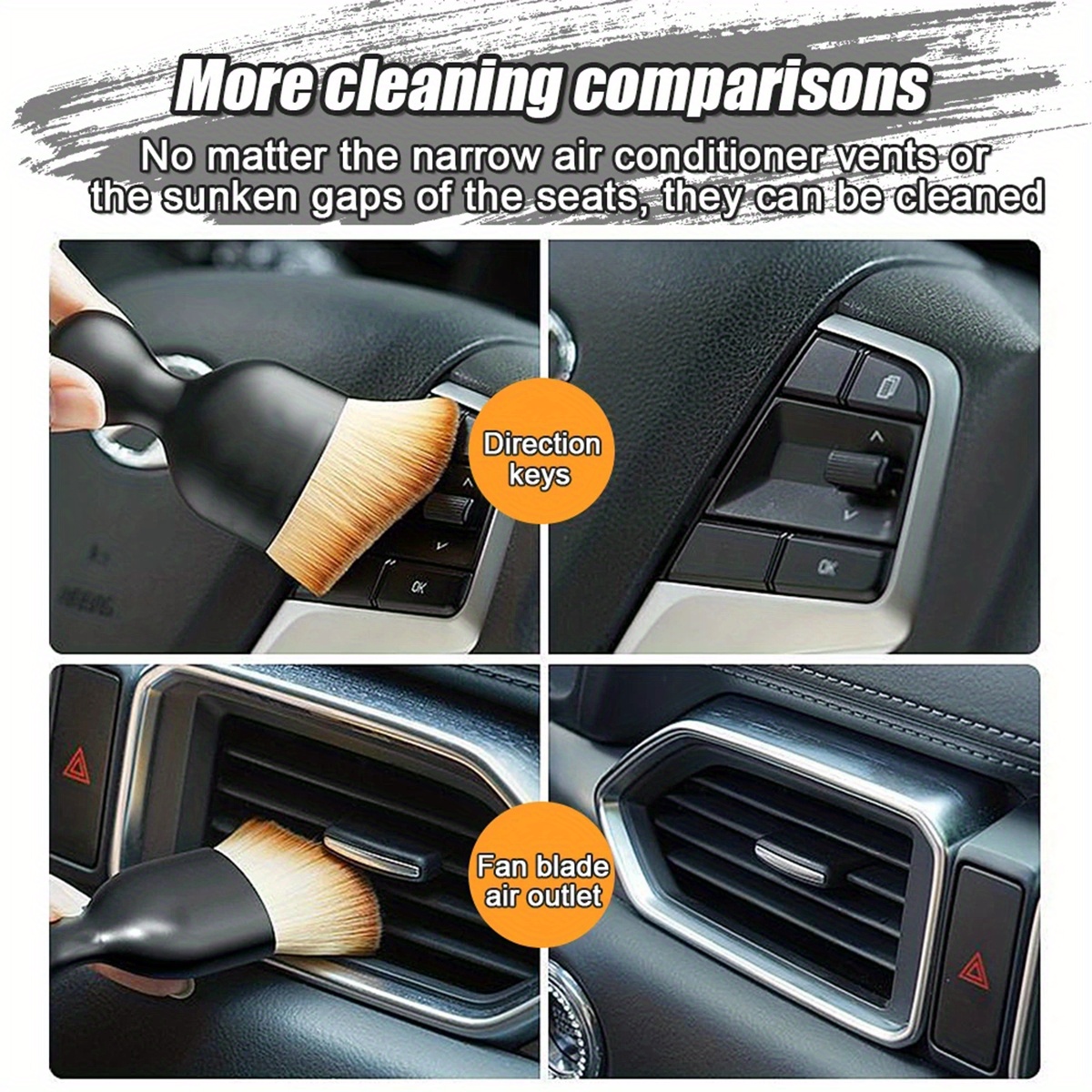 1pc Auto Luftauslass Reinigung Bürste Armaturenbrett Klimaanlage Detail  Staub Entfernung Werkzeug