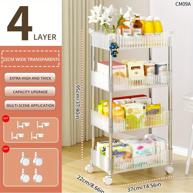 Multi layer Storage Rack Cart Movable Small Cart Shower - Temu