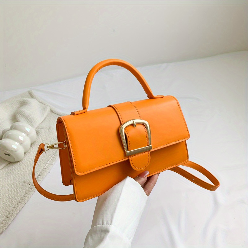 Buckle satchel bag hot sale