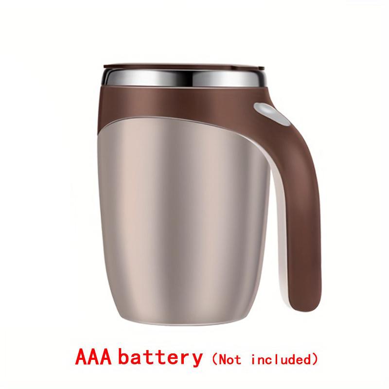 1PC 400ML Self Stirring Mug Stainless Steel Mix Coffee Tea Cup With Lid,  Automatic Coffee Milk Mixing, Auto Stirring Mug