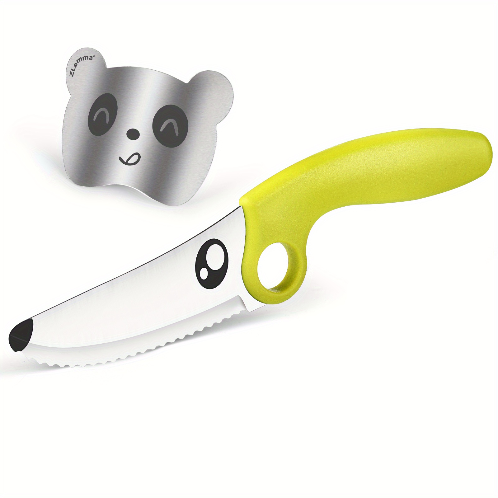 Lot de 4 couteaux de cuisine en nylon pour enfants avec coupe-légumes  froissés - Bords dentelés - Couteaux en plastique pour enfants - Pour la  vraie cuisine et la coupe des fruits