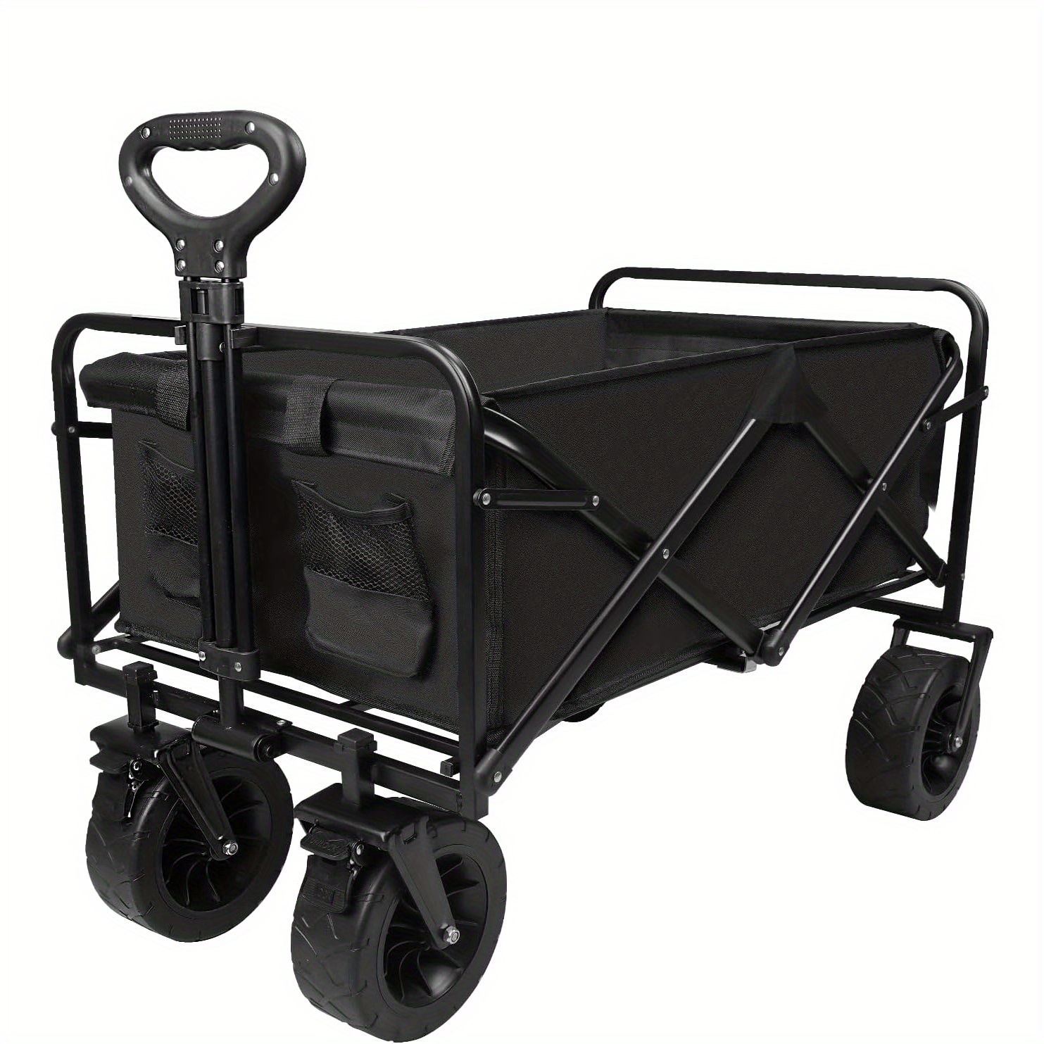  FEANG Carrito plegable de la compra plegable con tres ruedas  carro utilitario ligero escalera, carrito de la compra para compras,  camping material de transporte (color: negro) : Productos de Oficina