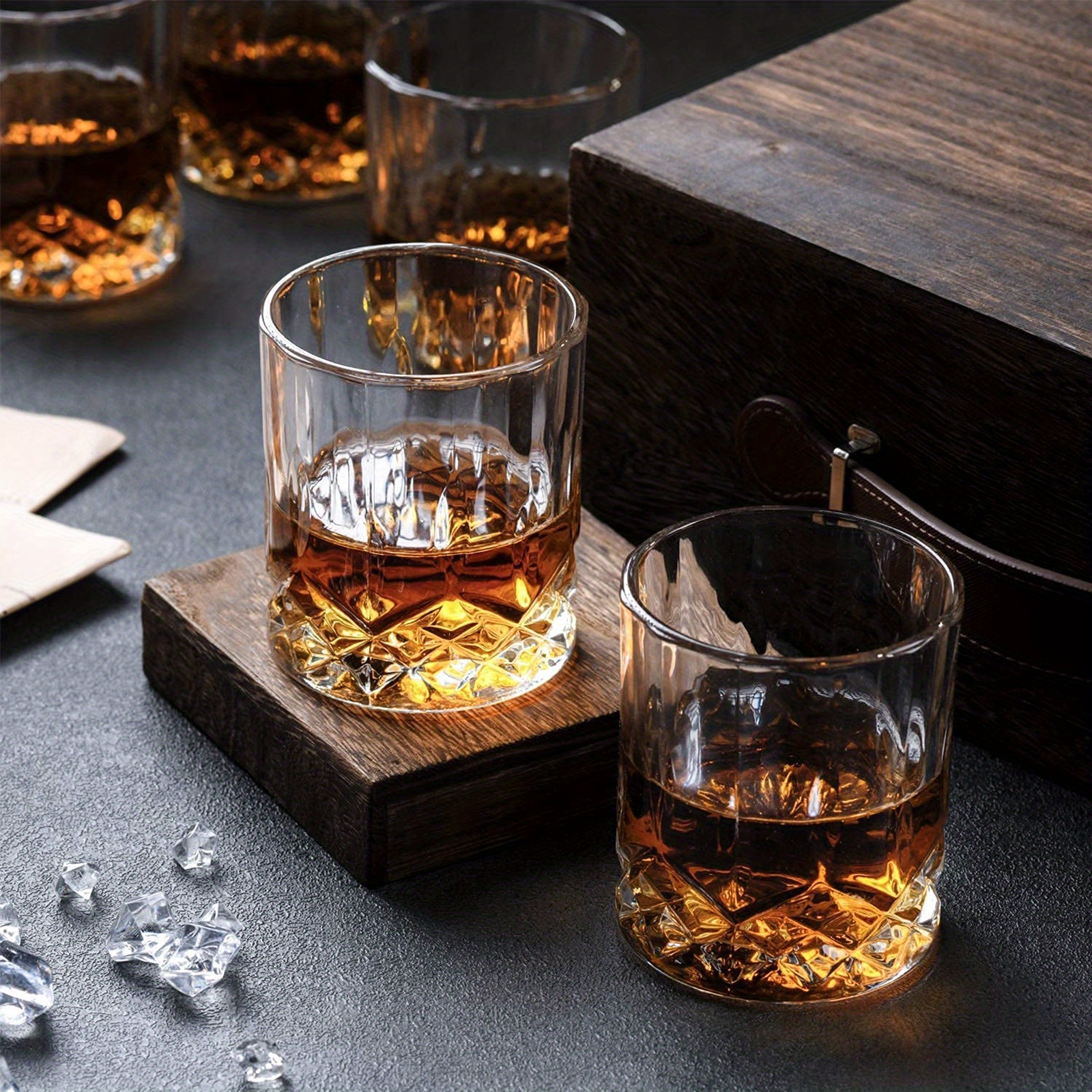6 Pezzi, Bicchieri Da Whisky, Bicchieri Da Whisky Classici, Eleganti  Bicchieri, Per Scotch Bourbon, Whisky, Cocktail, Cognac, Vodka, Gin Tequila