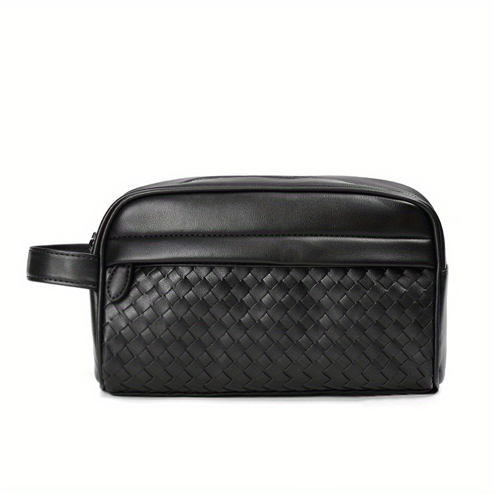 Men's Business Clutch Bag Portable Cosmetic Case Toiletry Bag