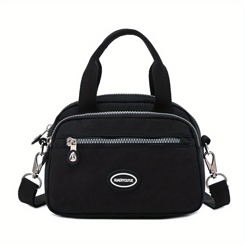Women's Small Crossbody Handbag, Casual Lightweight Nylon Pouch, Coin Purse