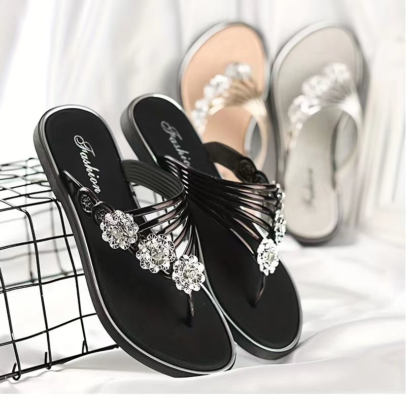 womens slippers summer sandals flat sandals light slippers wear casual herringbone slippers details 9