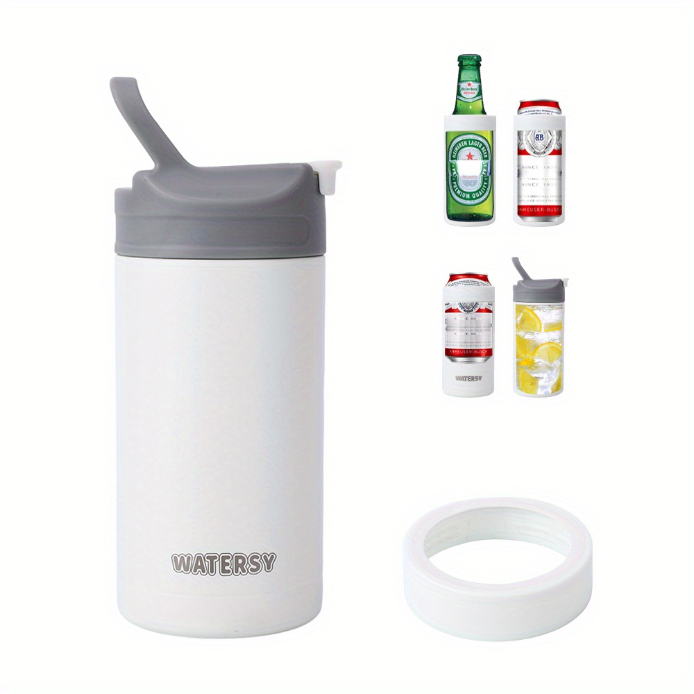 Watersy 304 Stainless Steel Sport Water Bottles With Straw - Temu