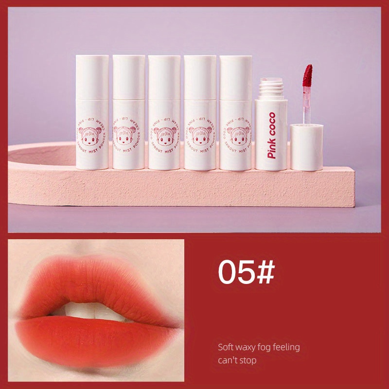 Soft Fleece Mist Lip Glaze Matte Lipstick Non Fading Non Stick Cup