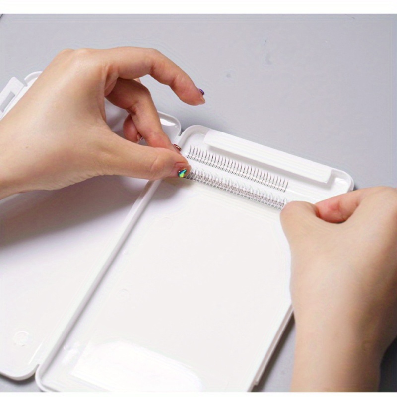 Eyelash Extension Storage Box Makeup Organizer False Temu