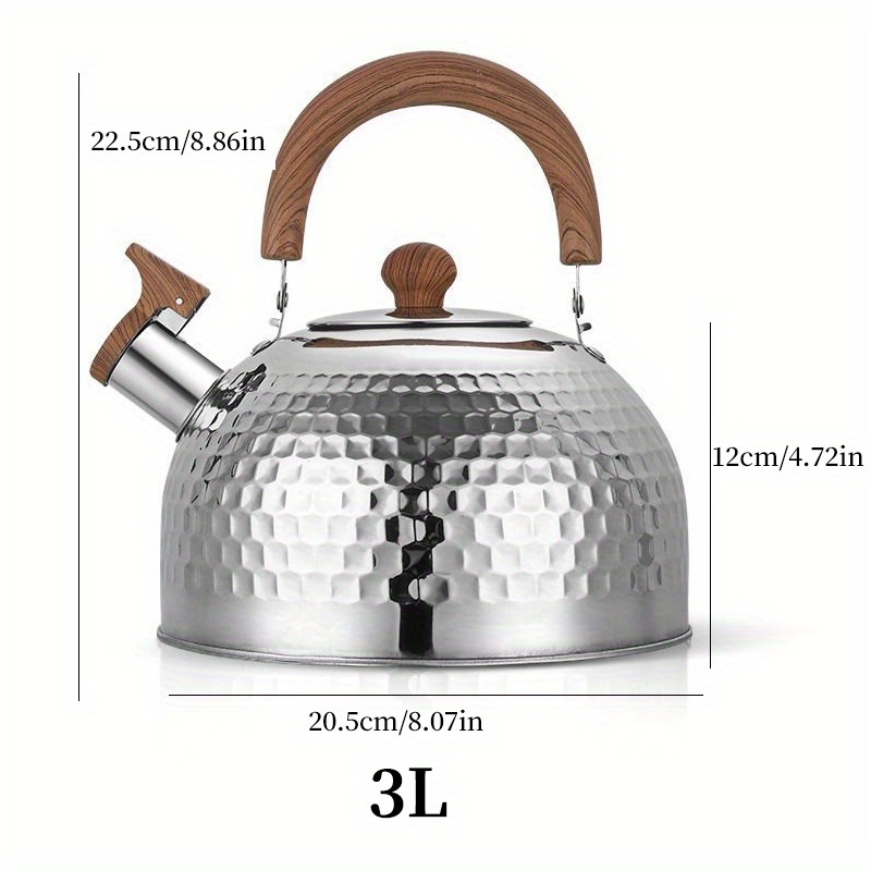 Bollitore Da Caffè 1pc, Bollitore Domestico In Acciaio Inossidabile Per  Piano Cottura, Caffettiera Con Fischietto In Acciaio Inossidabile Non  Magnetico, Fornello A Induzione Di Grande Capacità 2L / 3L / 4L - Temu Italy