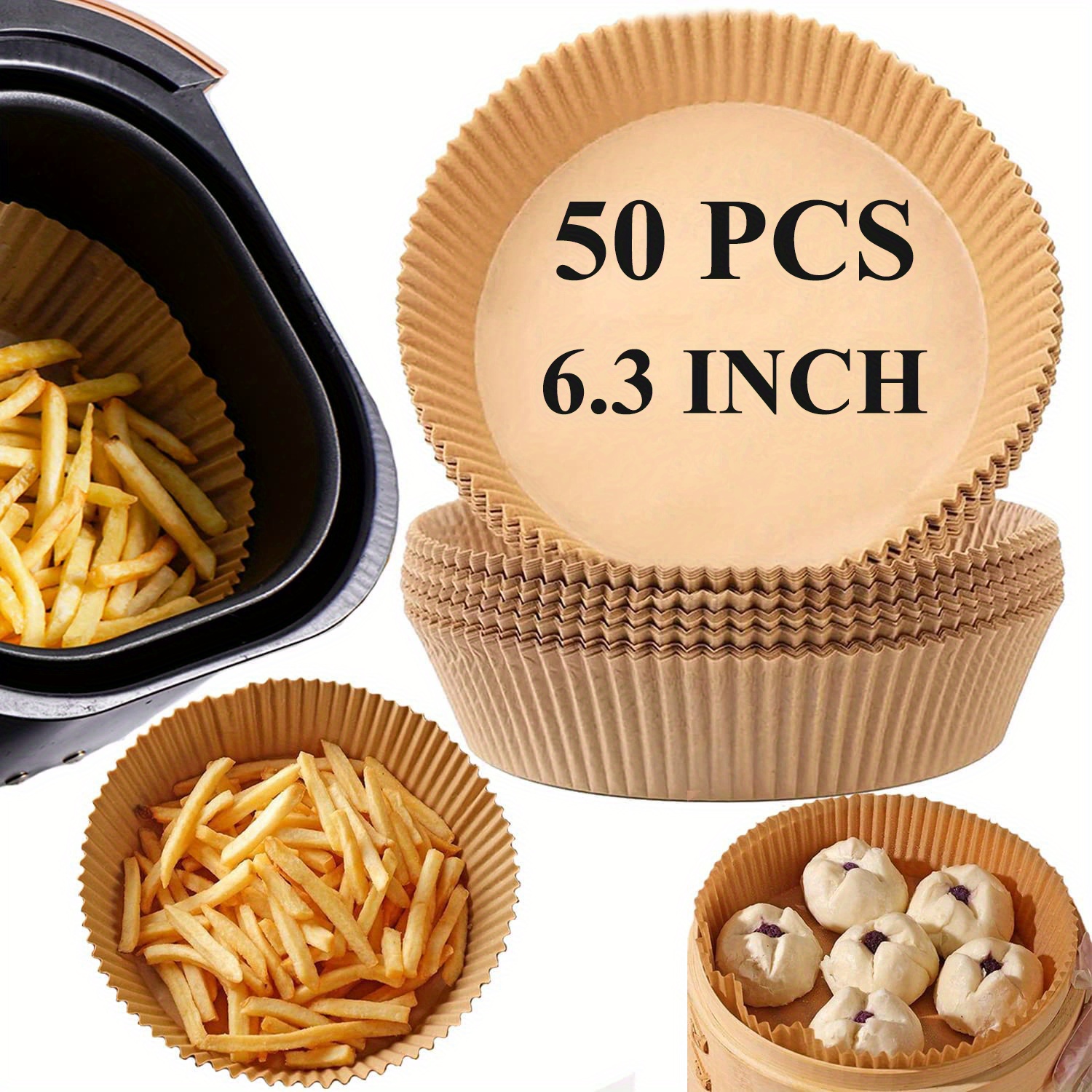 50pcs/pack Air Fryer Accessories, Silicone Oil Cup & Non-stick