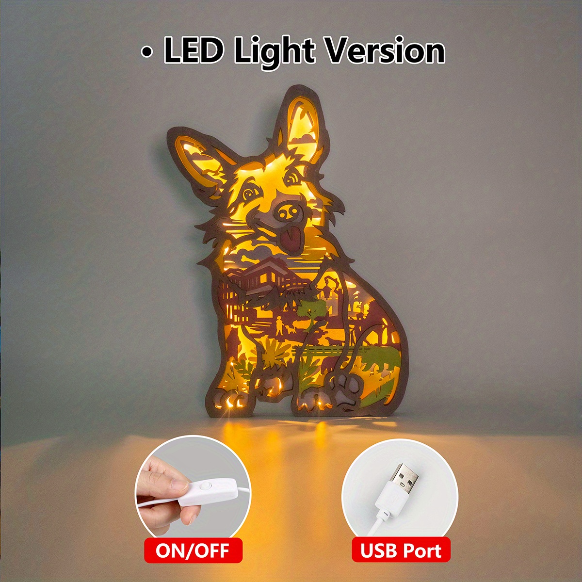 Corgi on sale night light