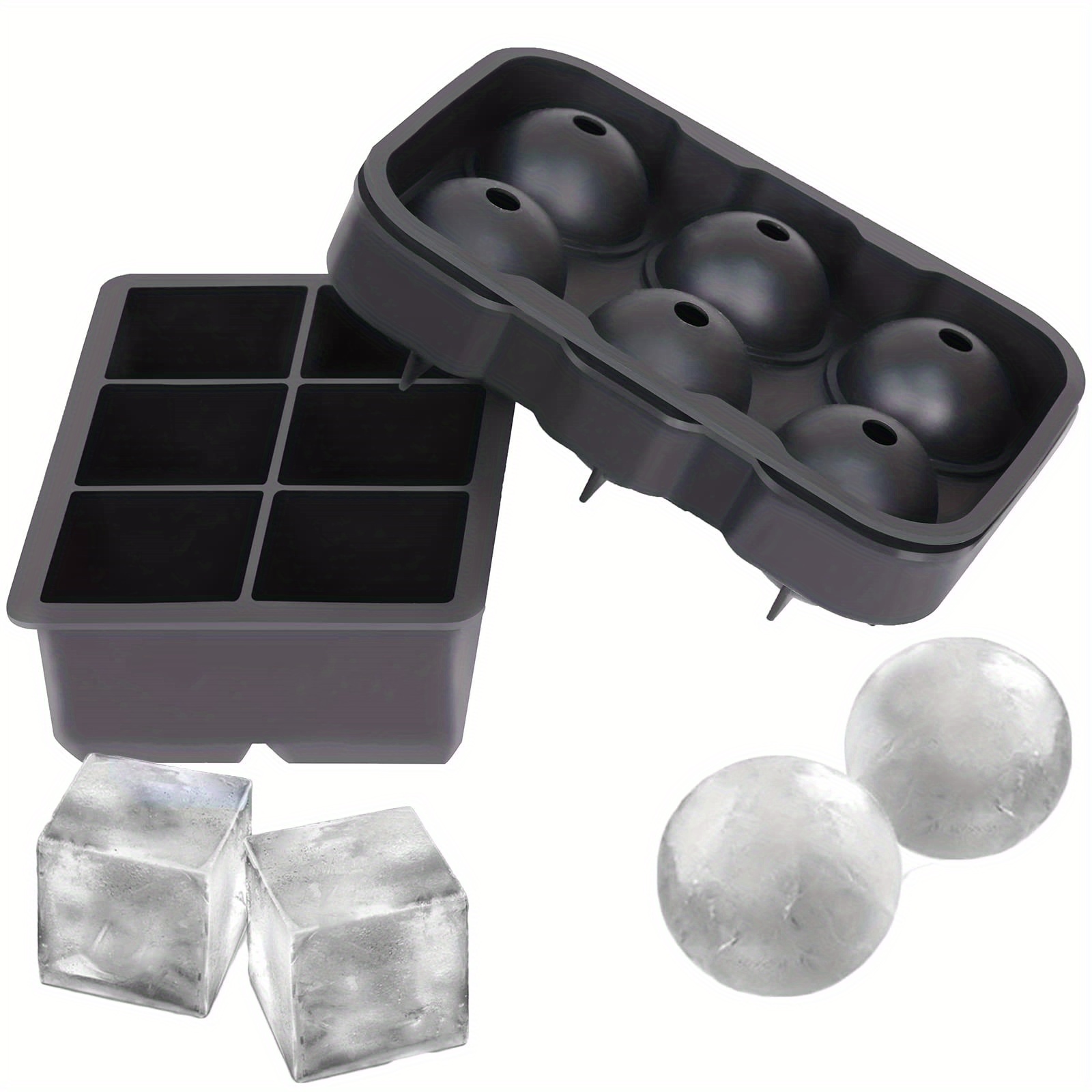 Round Golf Ball Silicone Ice Cube Molds Durable Ice Maker - Temu United  Arab Emirates