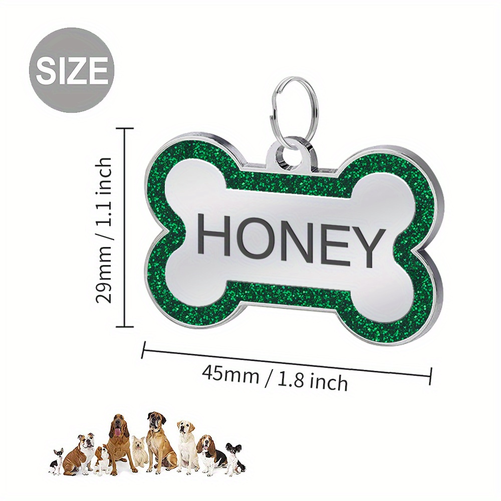 Personalized Dog Tags Customize With Engraved Name Phone - Temu