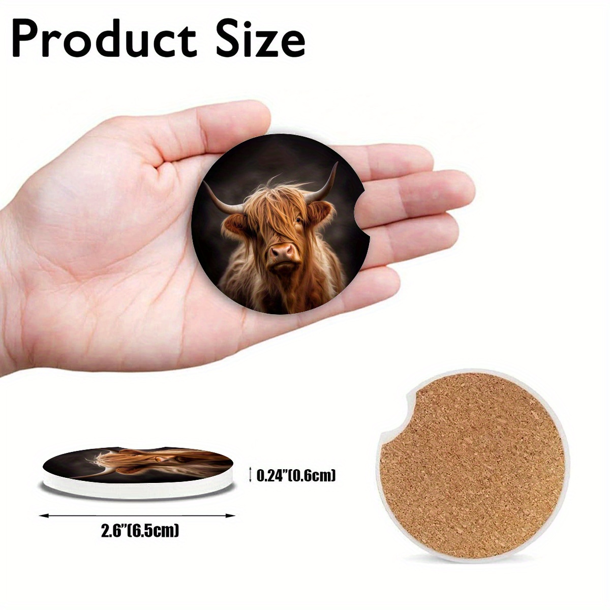 Car Cup Holder Coasters Absorbent Ceramic Stone Car Coasters Temu