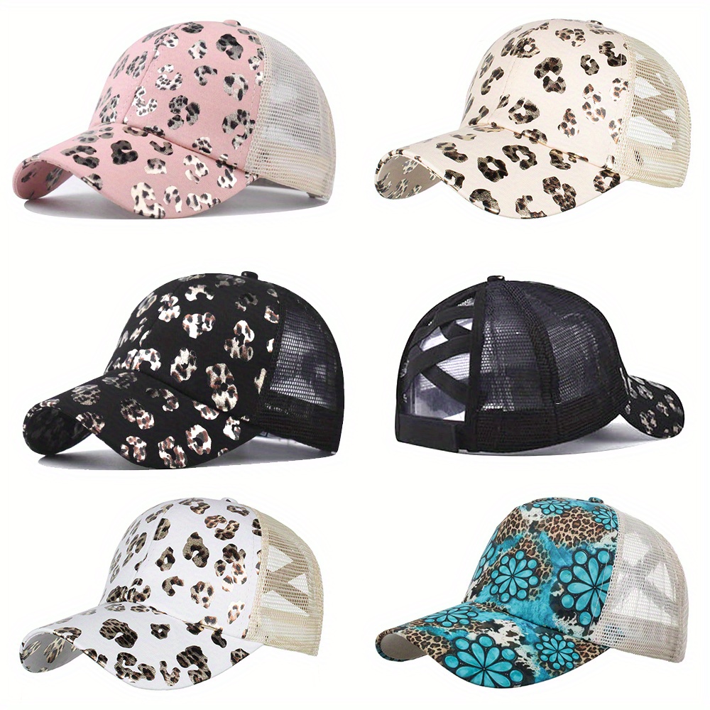 Sun Hats for Women Men Unisex Cow Print Baseball Cap for Womens