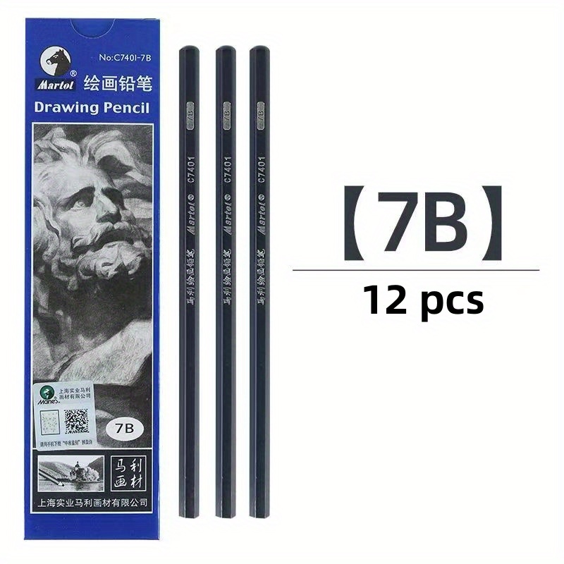 Marie's Sketch Charcoal Pencils Set For Drawing : 12 Each - Temu