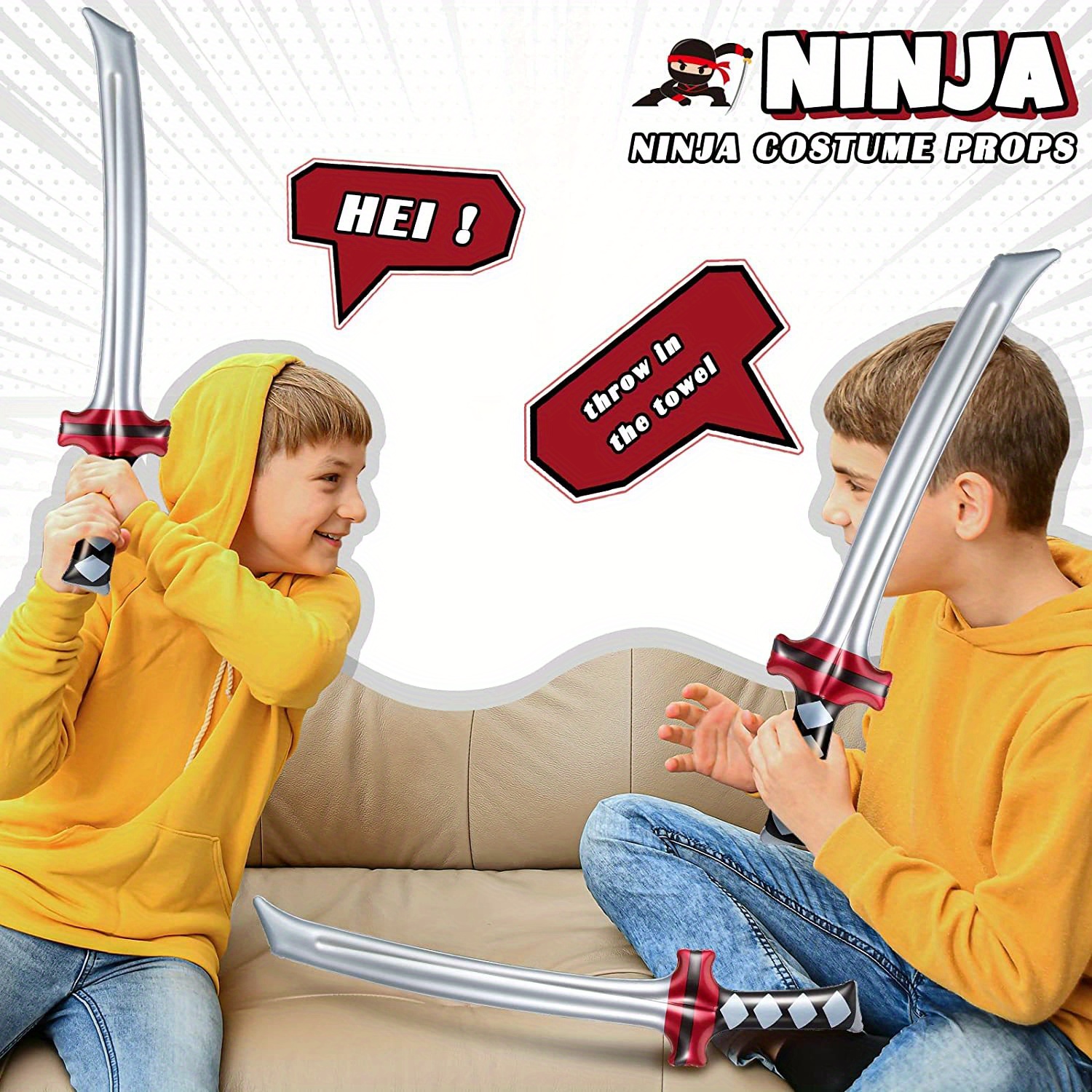 Inflatable Ninja Samurai Sword Inflatable Ninja Sword Inflatable Katana  Sword Toy Inflatable Samurai Sword Toy For Girls And Boys Birthday Ninja  Theme Party Costume Accessories - Temu