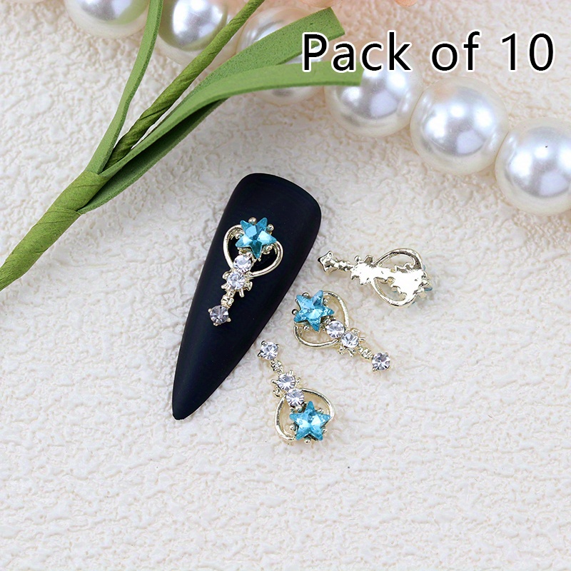 Luxury Star Shaped Nail Art Rhinestones,dangle Nail Art Charms