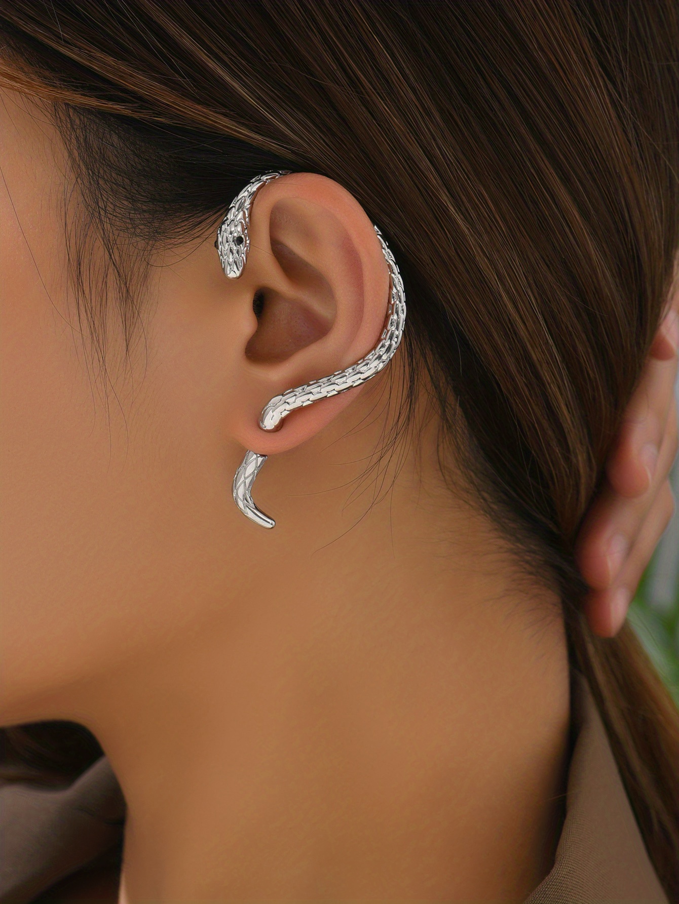 Snake Diamond Ear Climber Earrings In 14K Gold  Marina M Jewelry