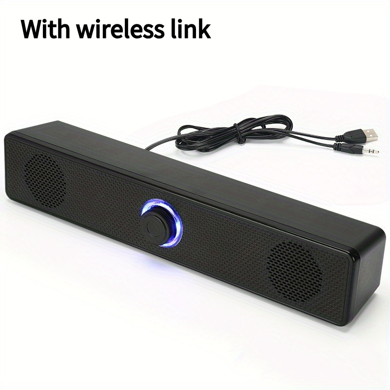 3d surround sound speakers wired computer speakers stereo subwoofer suitable for laptop computer theater tv auxiliary sound amplification