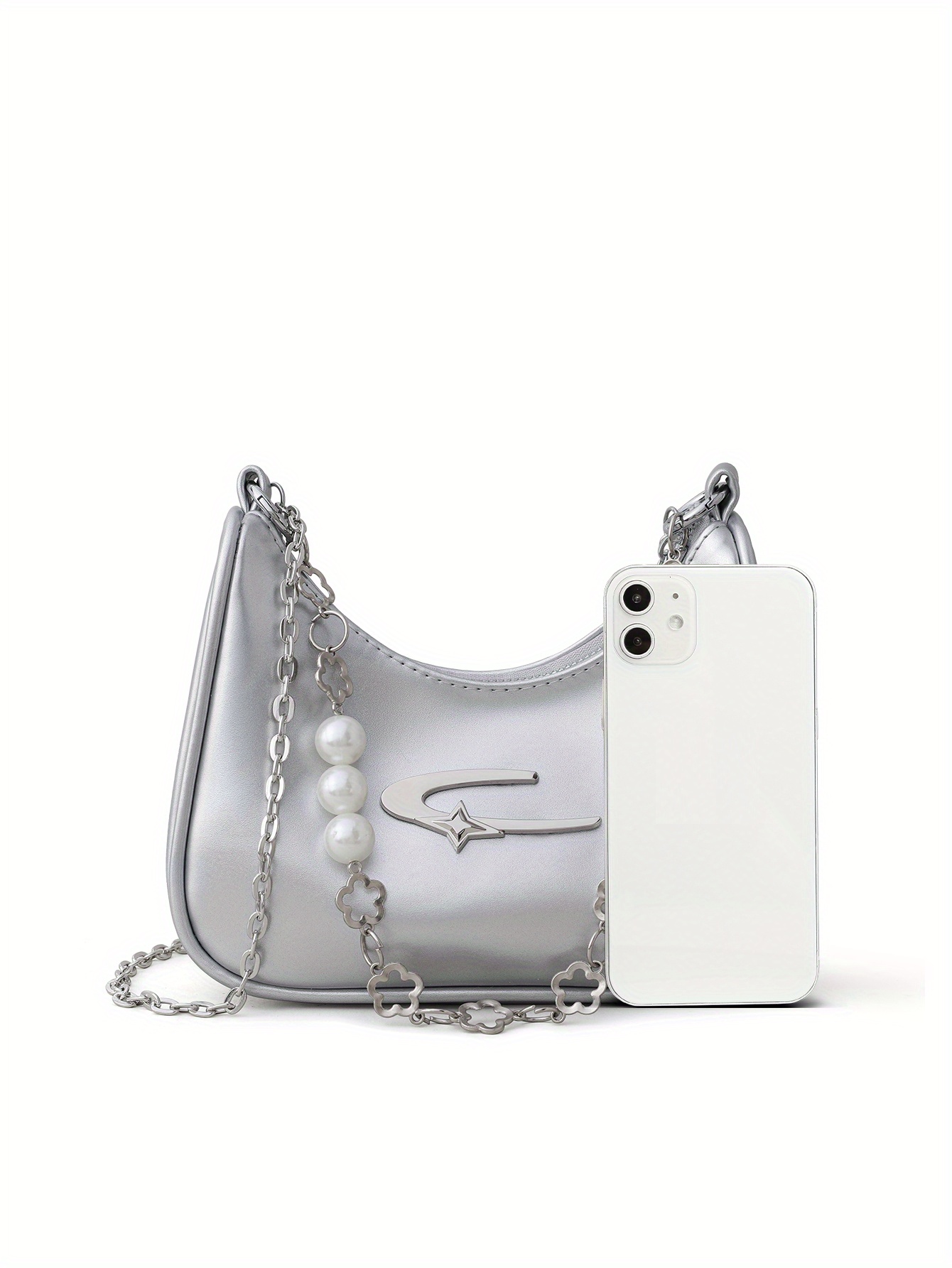 Trendy Chain Crossbody Bag Star Decor Shoulder Bag Temu