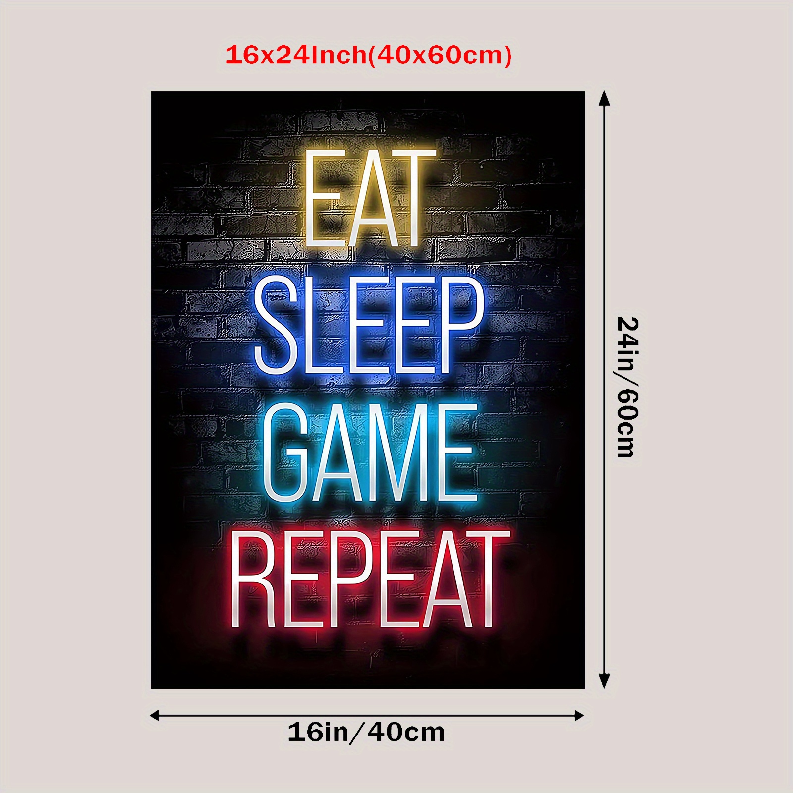 Compra online de Posters Teen Boy Quarto Decor Gaming Citações art canvas  pintura imagem imagem sala de jogo de decoração de decoração de vídeo  impressãos preto branco